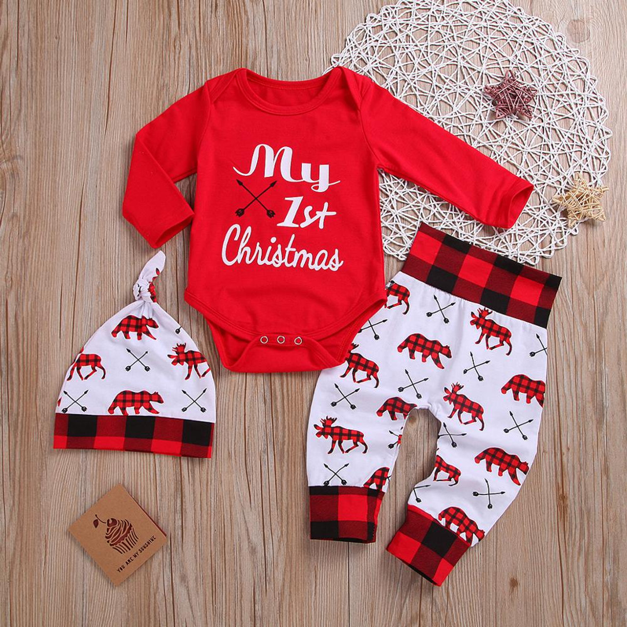 baby boy first christmas outfits