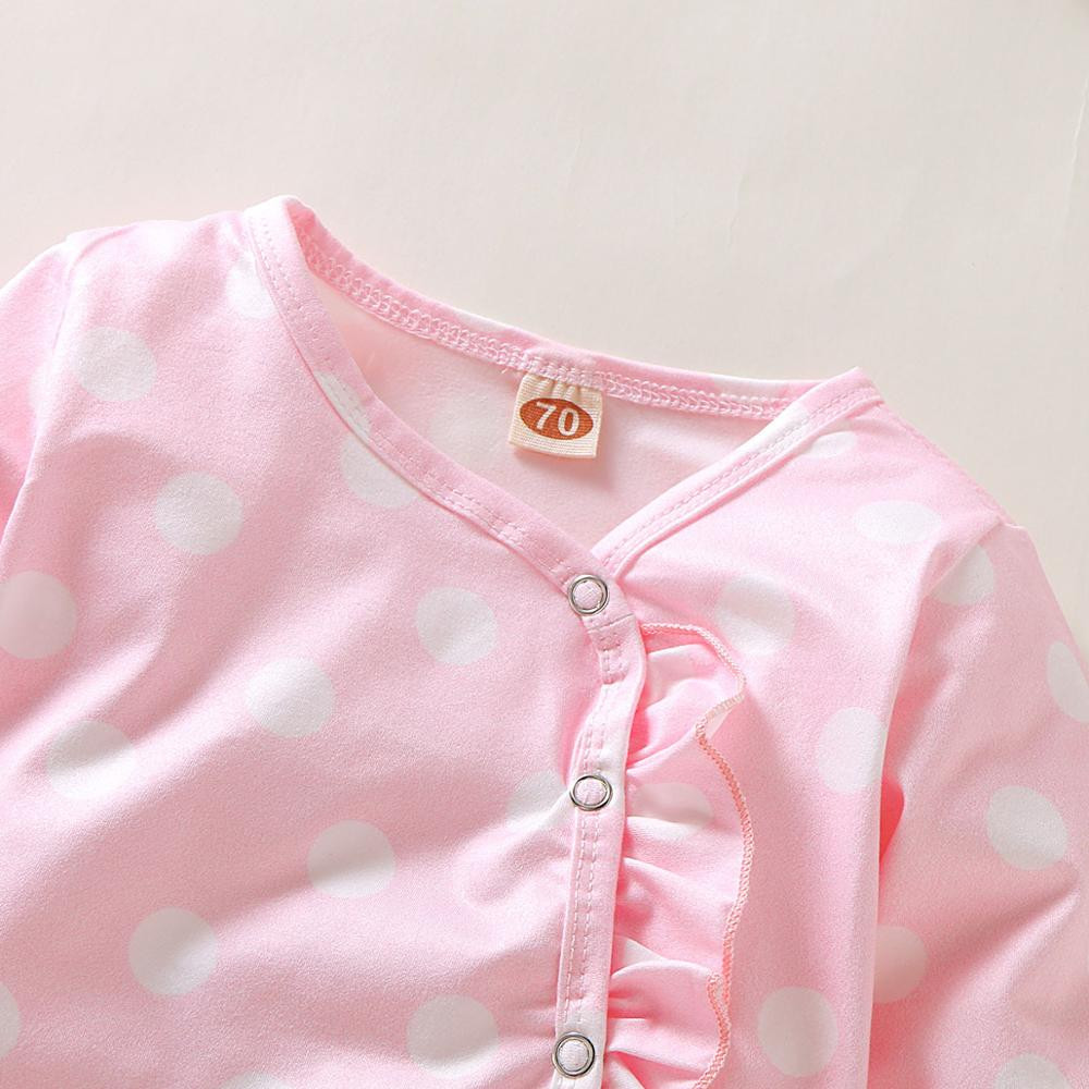 baby striped front snap footie pink white main image 1