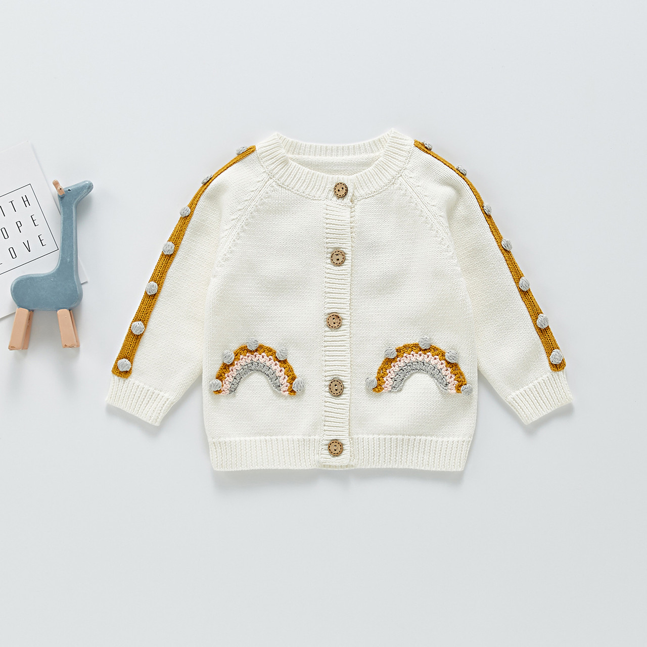 Rainbow on sale cardigan baby