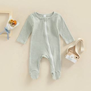 Dotty Knit Footie Set  Light Blue