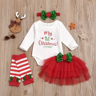 baby girls my first christmas outfit