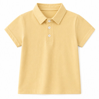 boys khaki polo shirt brown beige tan camel