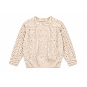 toddler boys cream cable knit sweater