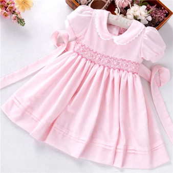 Baby Girls' Pink Smocked Easter Dress