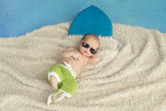 baby summer photography prop set