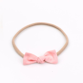 baby pink knot headband