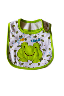 frog baby bib