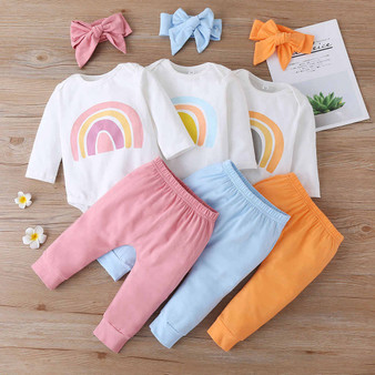baby girls rainbow themed outfit