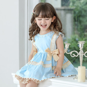 girls spanish style ruffle dress