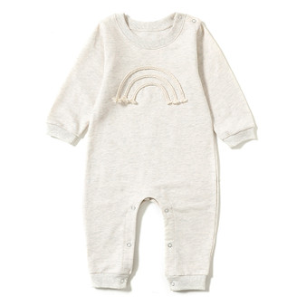 baby long romper rainbow