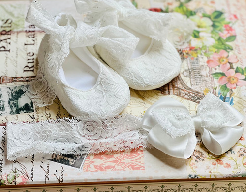 baby girls baptism shoes