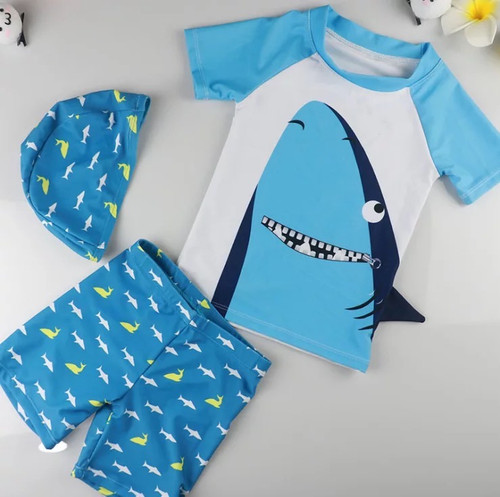 toddler boy shark swimsuit
