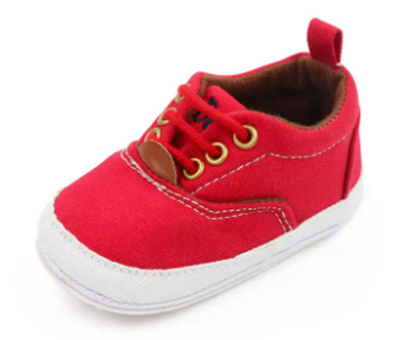 baby boys red sneaker