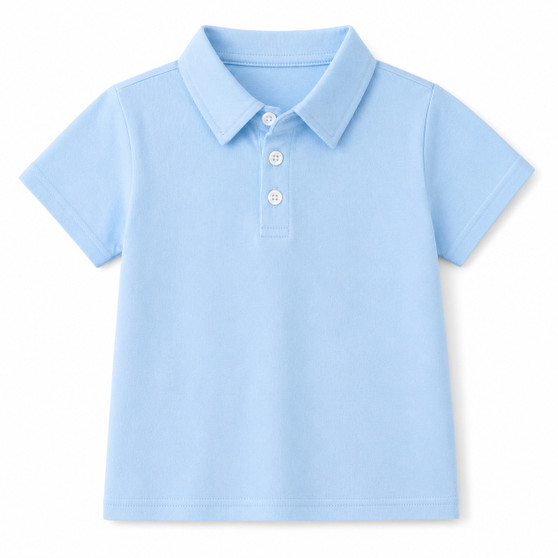boys light blue polo shirt