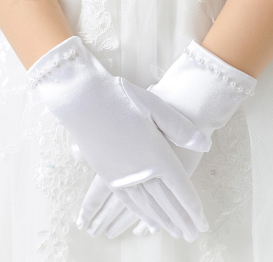 girls first communion gloves