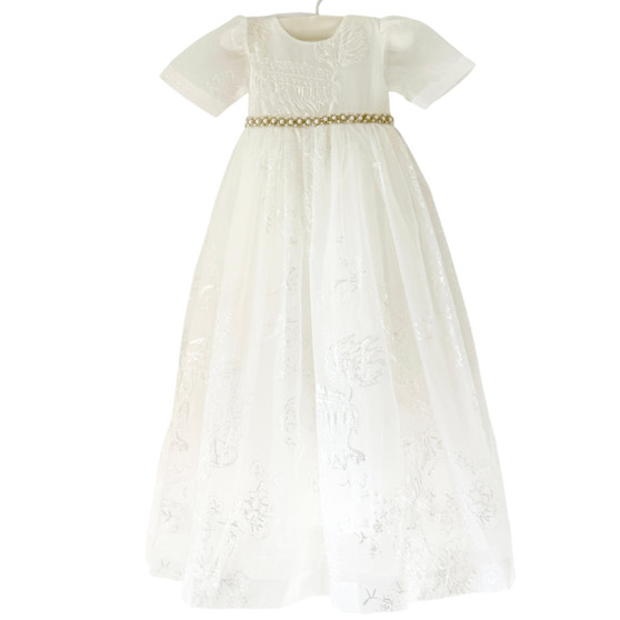 baby heirloom baptism dress pearl