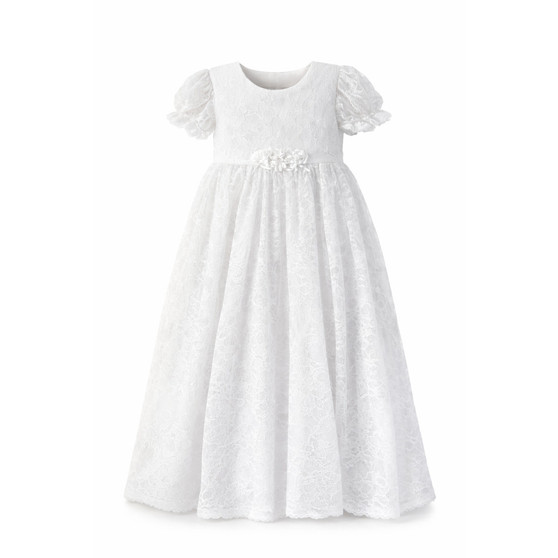 baby heirloom baptism dress  ribbon
