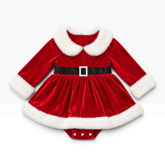 baby girls santa dress