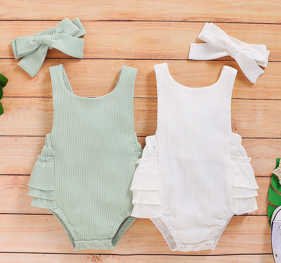 baby romper and headband