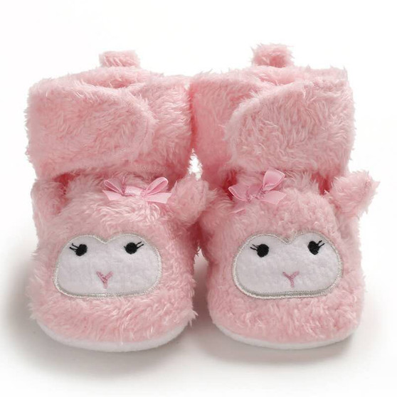 BABY GIRL LAMB SLIPPERS