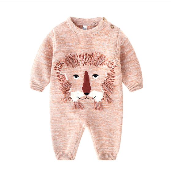 baby boy lion romper