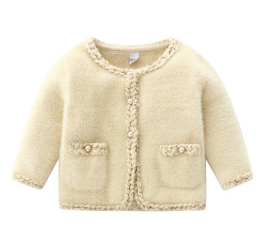 baby girl beige cardigan