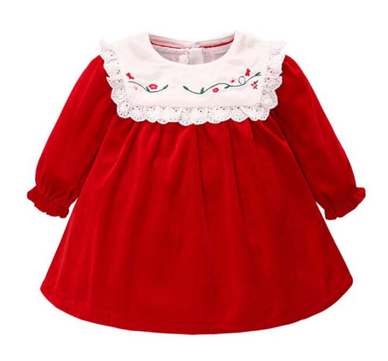 baby velvet christmas dress