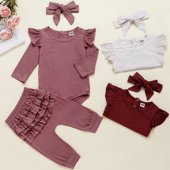 baby girl ruffle outfit