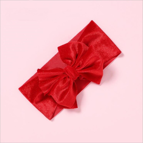 girls red headwrap bow