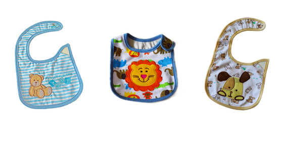 Baby Boy Set of 3 Bibs