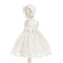 girls sleeveless baptism dress