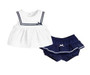 Marina Girls Navy Sailor Stripe Outfit