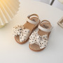 ivory dot sandals girls leather hard sole