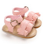 baby girls pink ruffle sandals