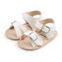 baby girls white buckle sandals