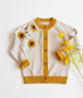 girls sunflower cardigan sweater