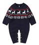 baby boys reindeer christmas romper