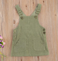 girls green corduroy dress