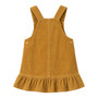 girls mustard frill dress