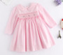 baby girl pink smocked dress