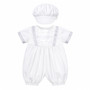 baby boys satin baptism romper