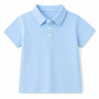 boys light blue polo shirt