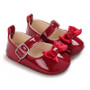 baby girls red patent bow mary janes