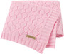 baby girls pink knit blanket