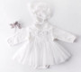 baby girl baptism gown with onesie