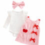 baby girls pinafore corduroy outfit set