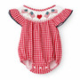baby toddler girls usa patriotic smocked romper