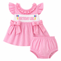 baby toddler girls smocked birthday girl outfit