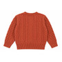 toddler boys pumpkin spice cable knit sweater