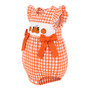 baby girls orange gingham autumn romper